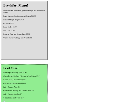 restaurantmenu screenshot