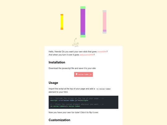 lab/noise-tubes screenshot