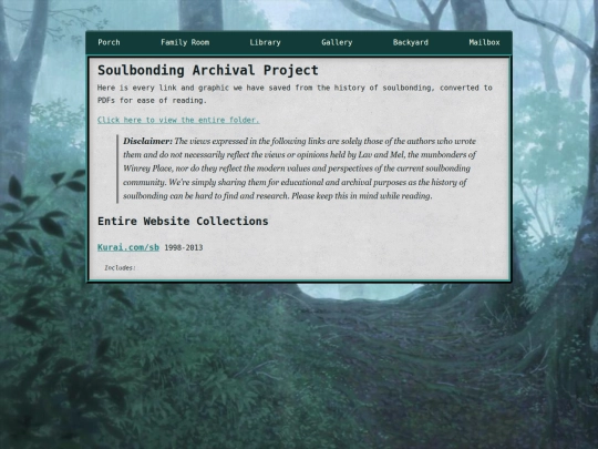 archived-history screenshot
