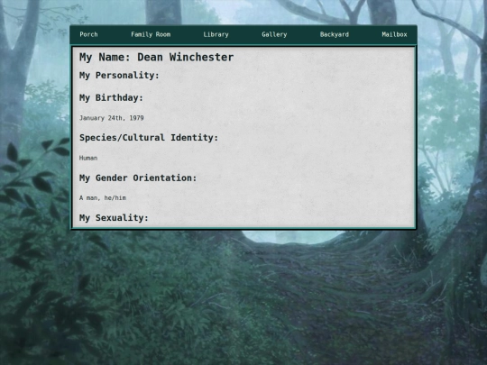 bios/mids/Dean screenshot