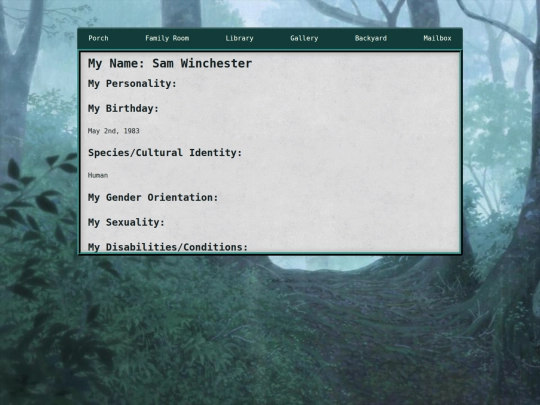 bios/mids/Sam screenshot