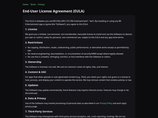 eula screenshot