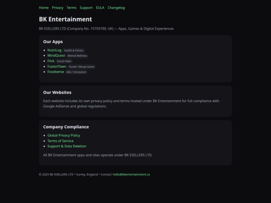 index screenshot