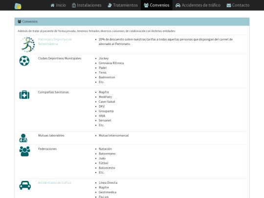 fisio/convenios screenshot