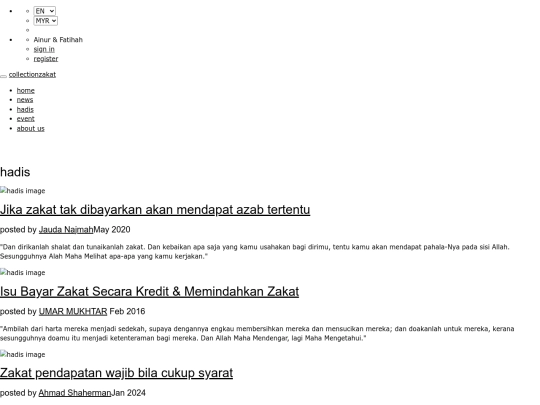 Hadis screenshot