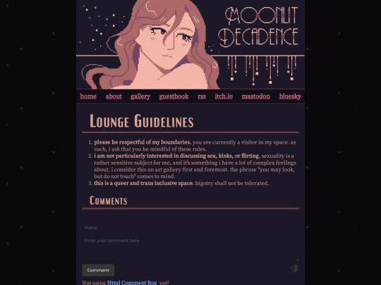 guestbook screenshot