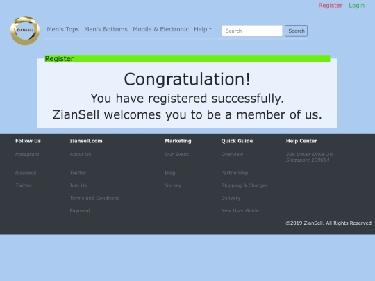 thankyou screenshot