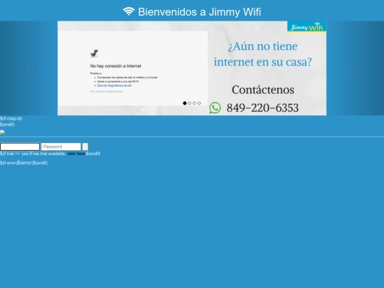 jimmy/login screenshot