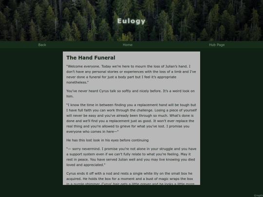 Archive/Eulogy screenshot