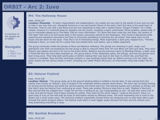 ORBIT/Arc2 screenshot