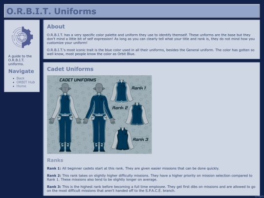 ORBIT/Uniforms screenshot
