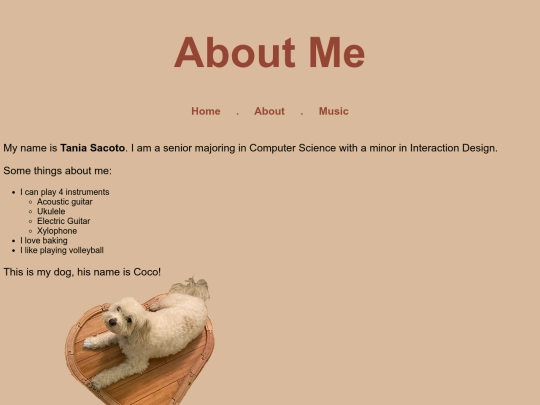 AboutMe screenshot