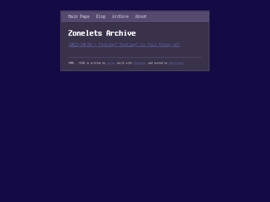archive screenshot