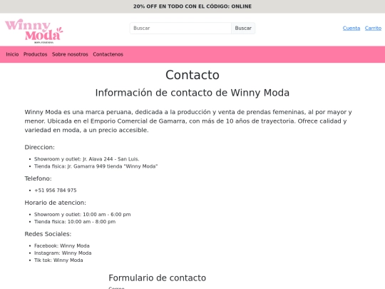 contactenos screenshot