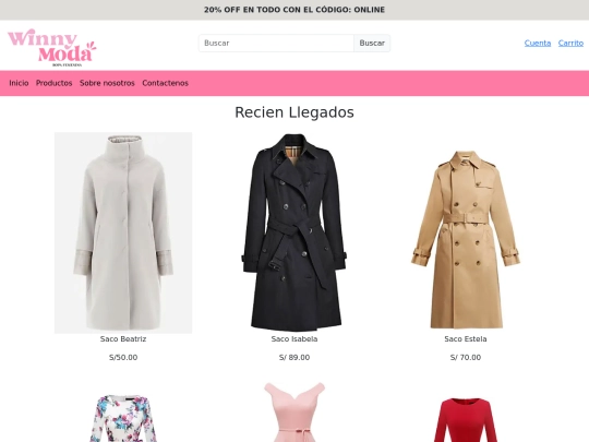 productos screenshot