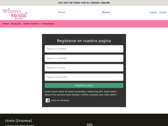 register screenshot