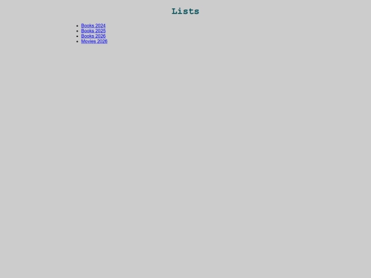 lists screenshot
