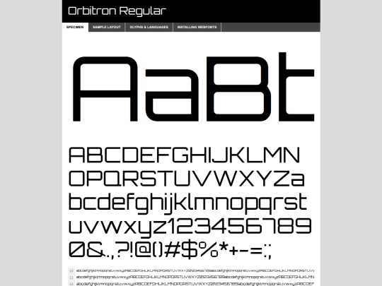 orbitron/orbitron-variablefont_wght-demo screenshot
