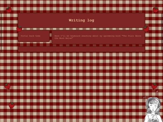 pages/writing-log screenshot