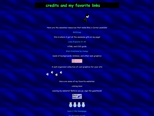 Riku/creditpage screenshot