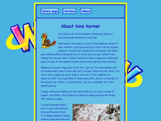 Kinz korner/about screenshot