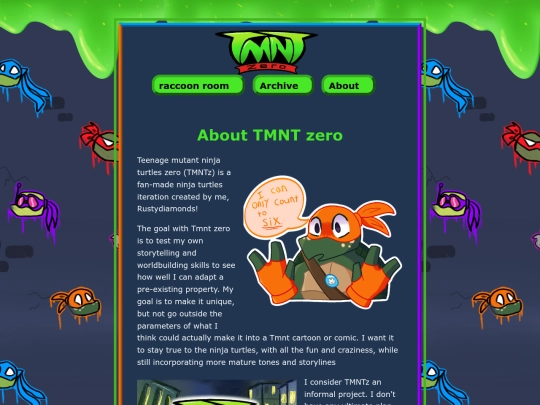 Tmnt zero/about screenshot