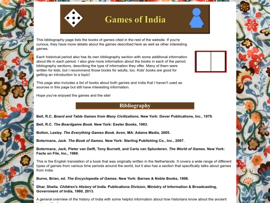 India/bibliography screenshot