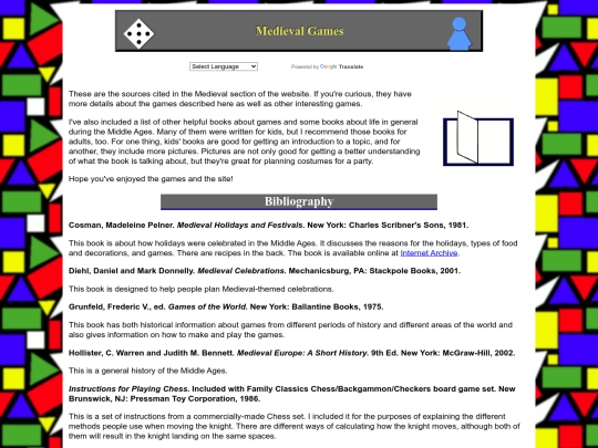 Medieval/bibliography screenshot