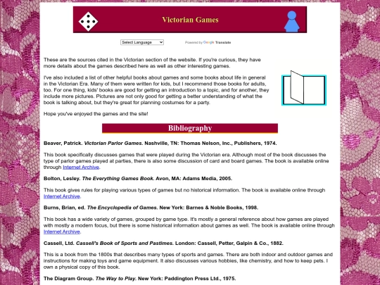 Victorian/bibliography screenshot