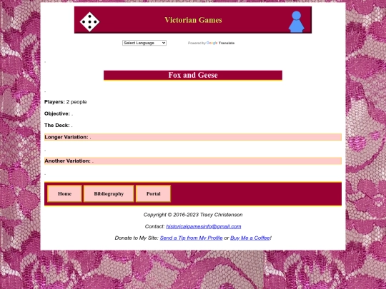 Victorian/foxandgeese screenshot