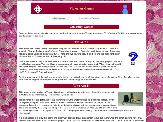 Victorian/guessinggames screenshot