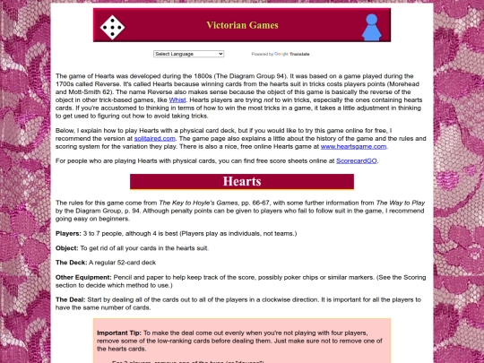 Victorian/hearts screenshot