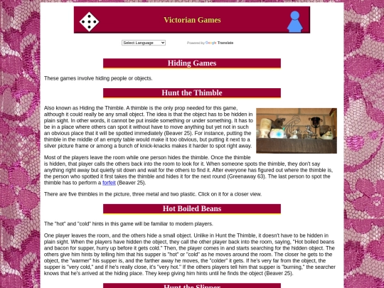 Victorian/hidinggames screenshot