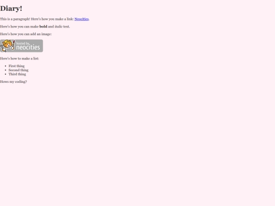 diary screenshot