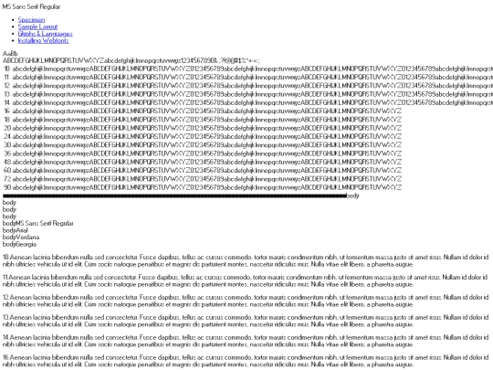 MSSansSerif/ms-sans-serif-demo screenshot