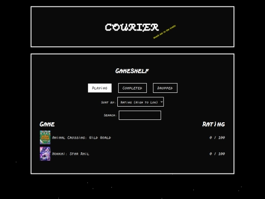 gameshelf screenshot
