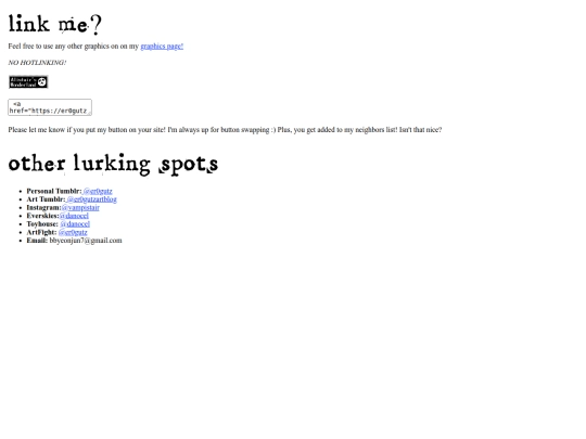 links screenshot
