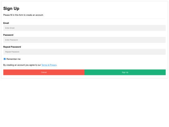 login screenshot