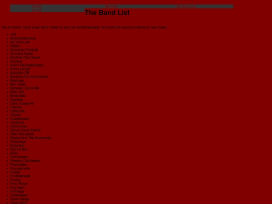 bandlist screenshot