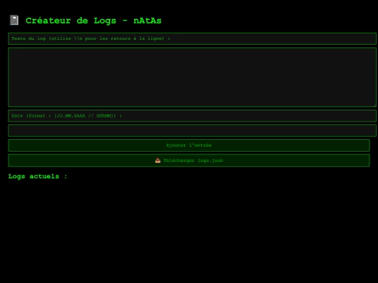 ajout_log screenshot