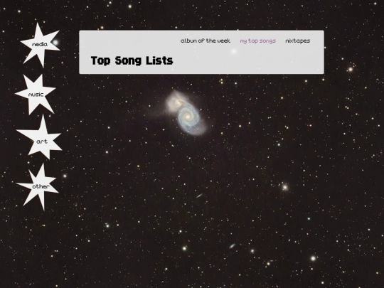 lists/music/topsongs screenshot