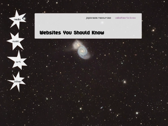 lists/other/websites screenshot