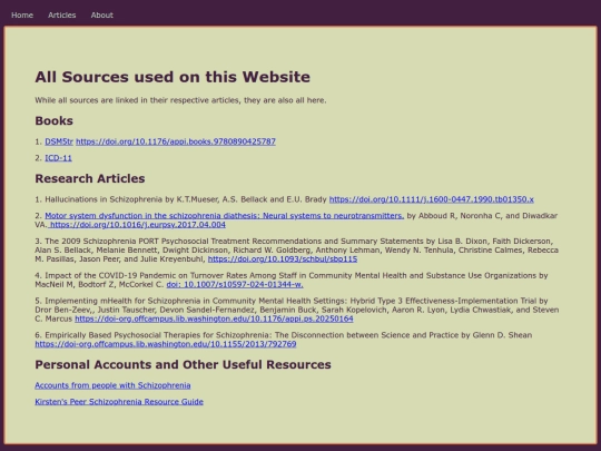 About/sources screenshot