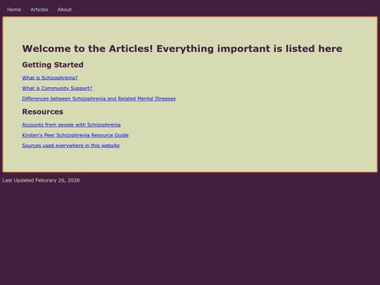 Articles/directory screenshot