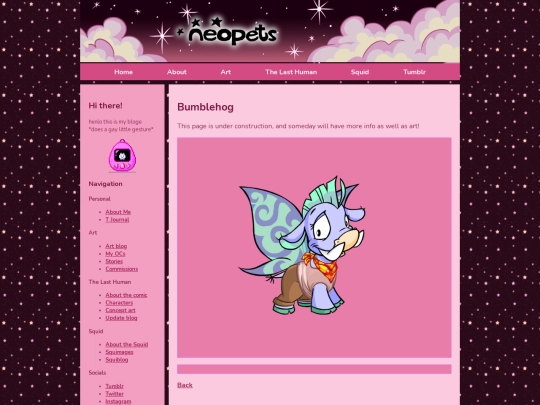 oc/neopets/bumblehog screenshot