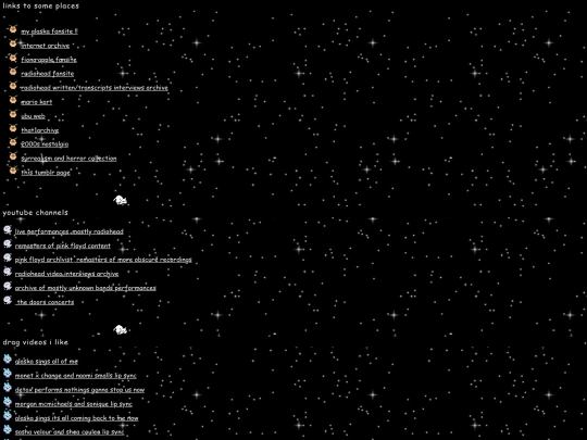 links screenshot
