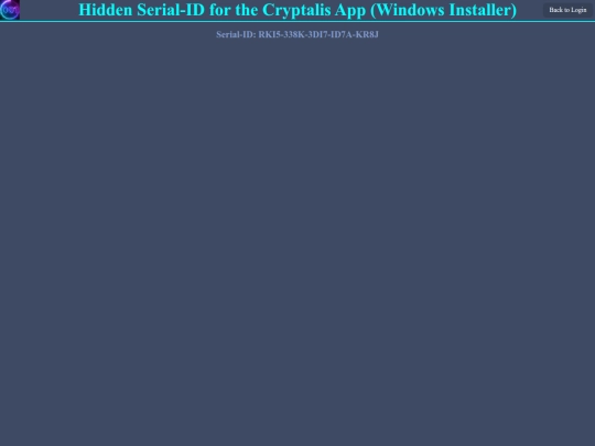 hidden/cryptalis-app-for-windows-installer-serial-id screenshot