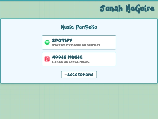 musicportfolio screenshot