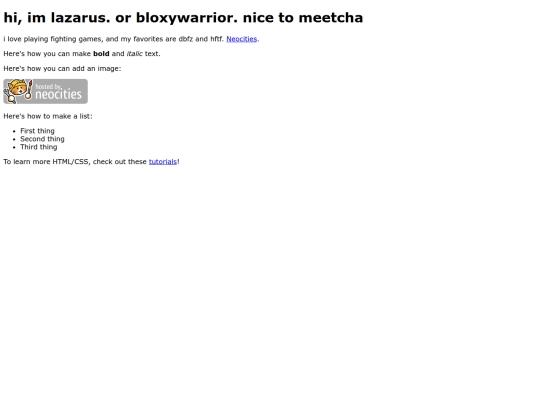 index screenshot