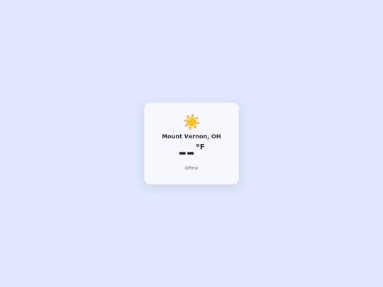 weather screenshot